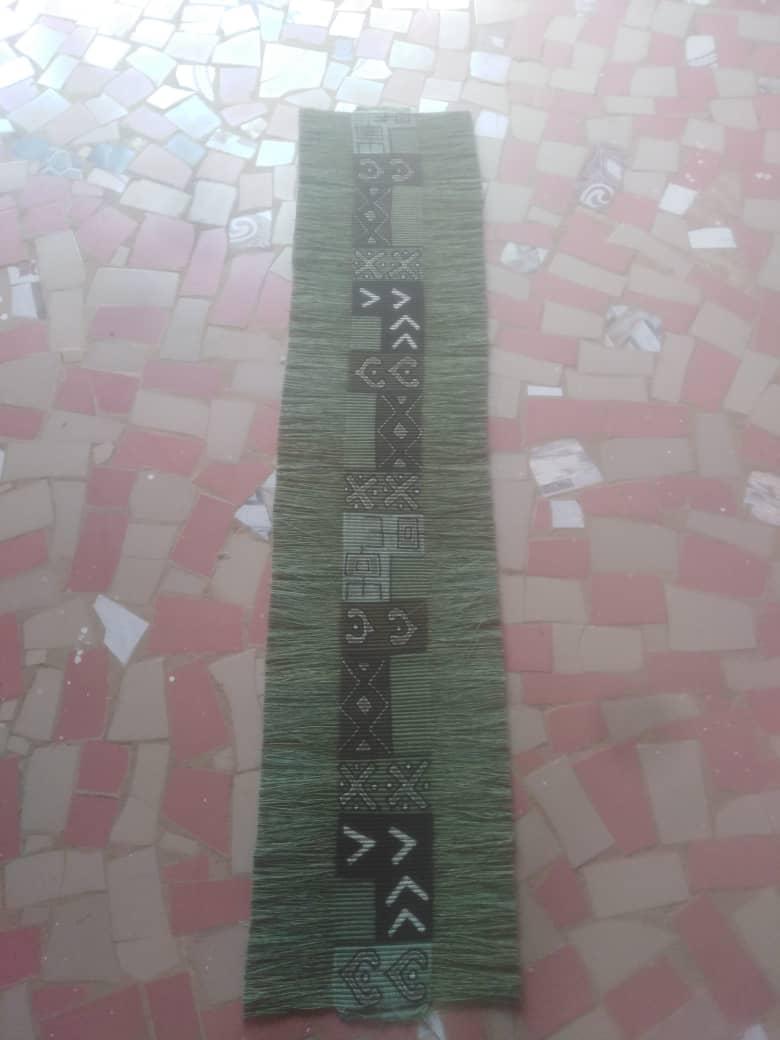 Échantillon rafia Rafia tissé vert sauge