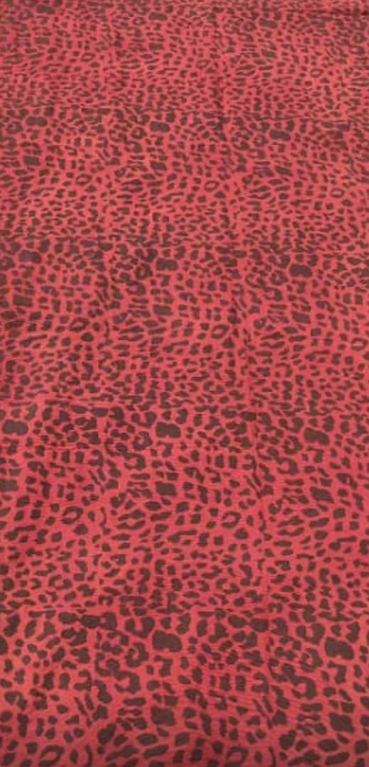 Bogolan Rouge fauve — motif bogolan Tâches denses